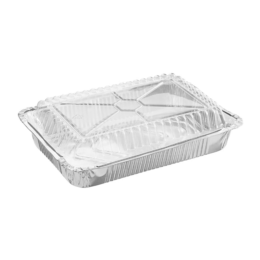 1 1/2 lb. Oblong Deep Foil Take-Out Container - 500/Case