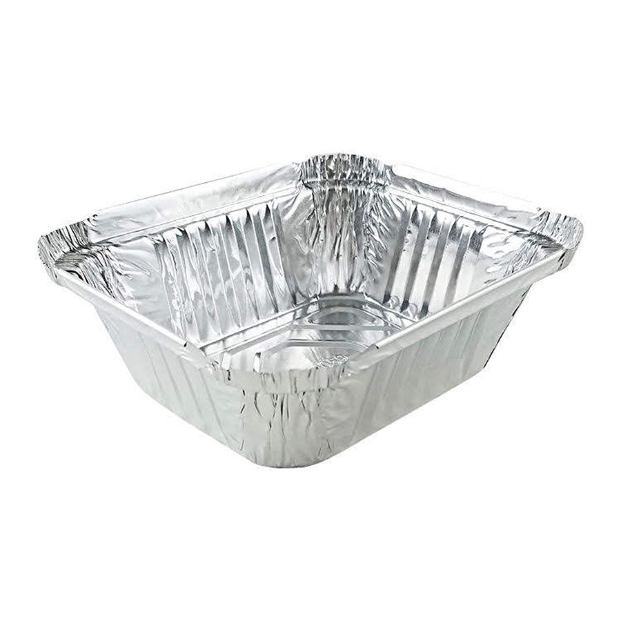 1 lb. Oblong Foil Container with Board Lid - 500/Case