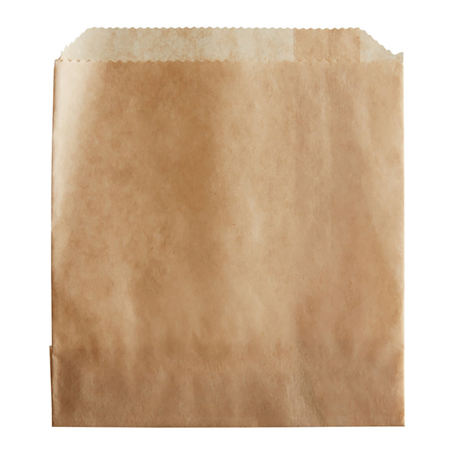4 1/2" x 4 1/2" Medium Kraft French Fry Bag ( 1000 Pieces / Case )