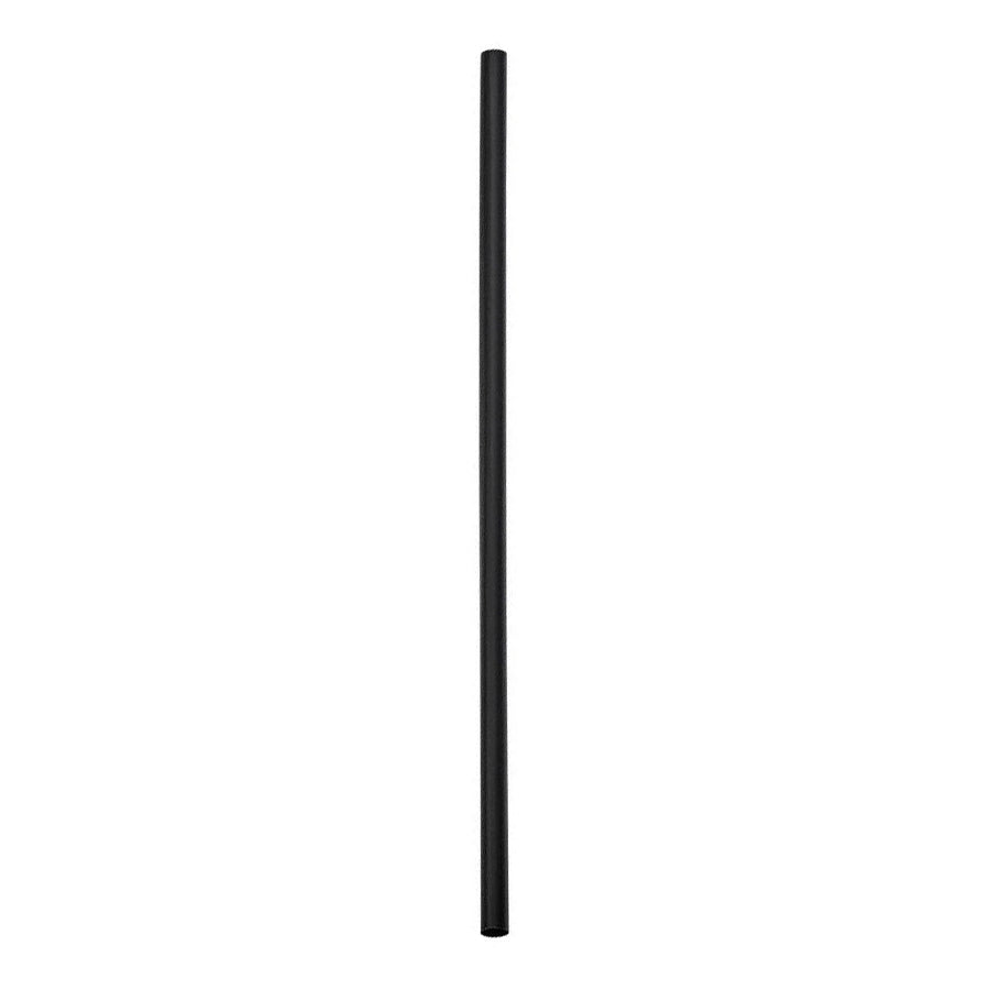 7 3/4" Jumbo Black Unwrapped Straw ( 5000 Pieces / Case )
