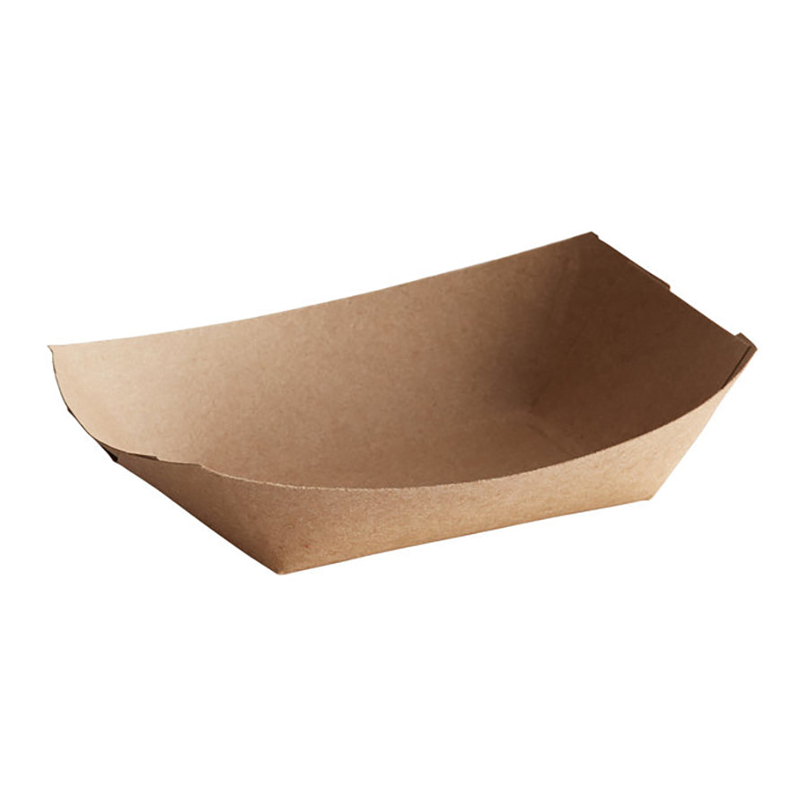 8 oz. Natural Eco-Kraft Paper Food Tray ( 1000 Pieces / Case )