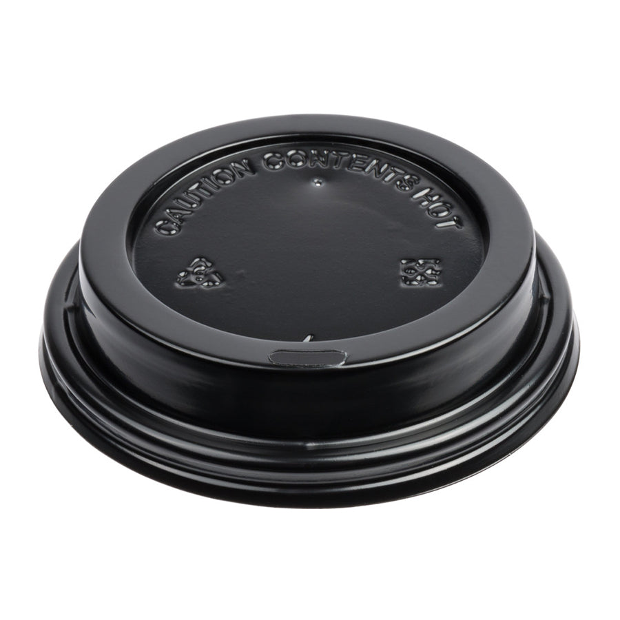 8 oz. Tall Black Hot Paper Cup Lid ( 1000 Pieces )