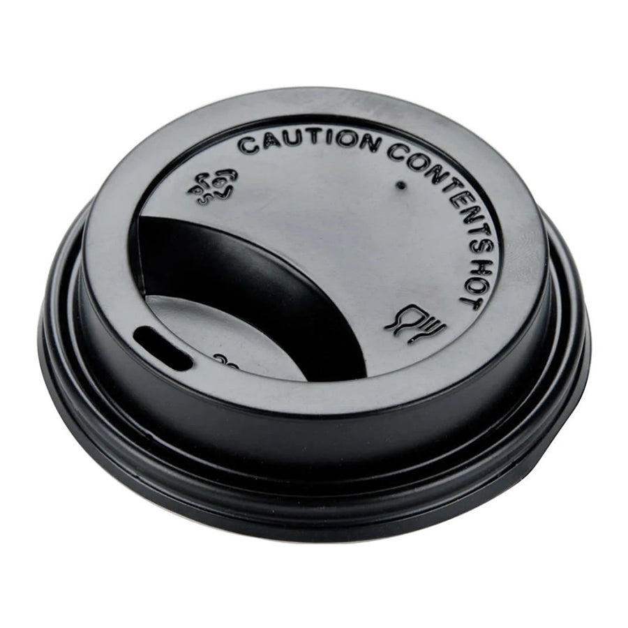 8 oz. to 24 oz. Black Hot Paper Cup Lid ( 1000 Pieces )