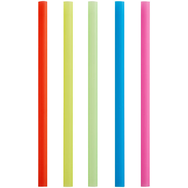 9" Neon Wrapped Straw ( 1600 Pieces / Case )
