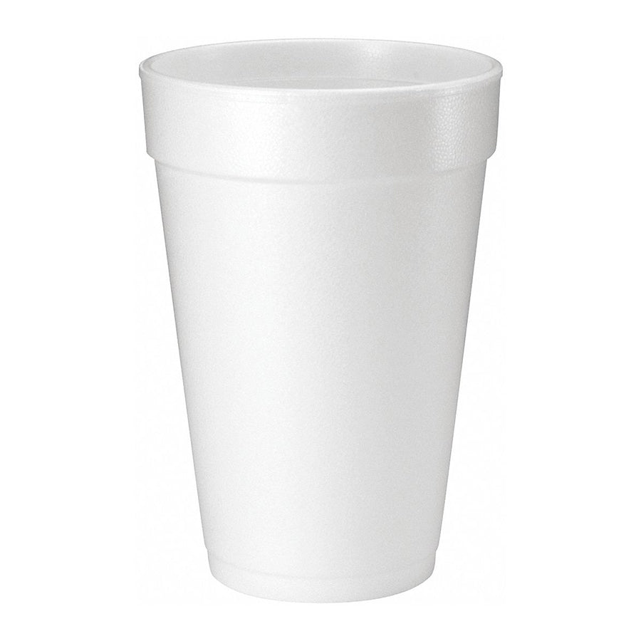 Dart 16J16 16 oz. White Foam Cup - 1000/Case