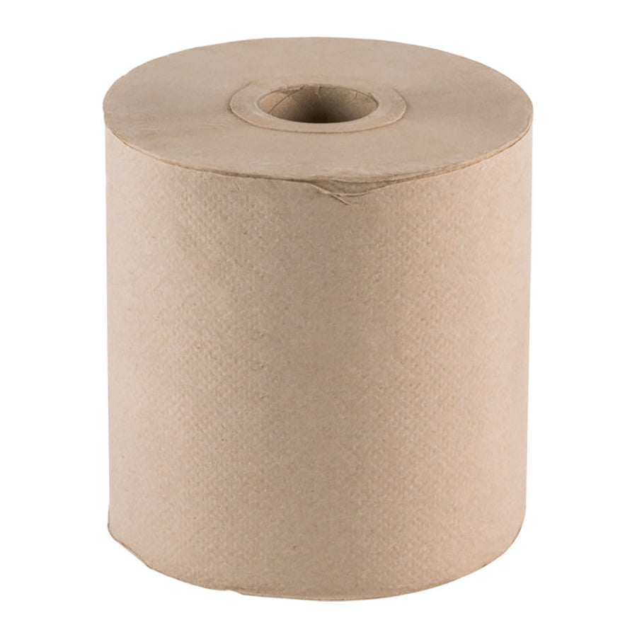 Natural Kraft Hardwound Paper Towel, 600 Feet / Roll - 12/Case