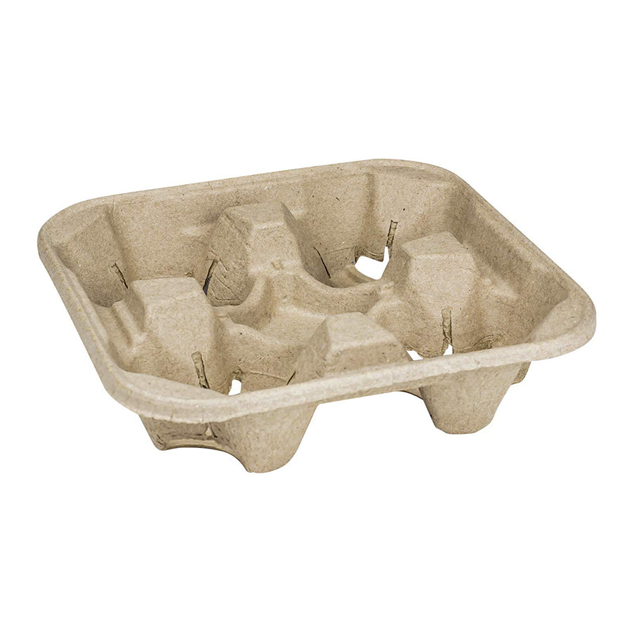 Pulp Fiber 4 Cup Carrier ( 300 Pieces )