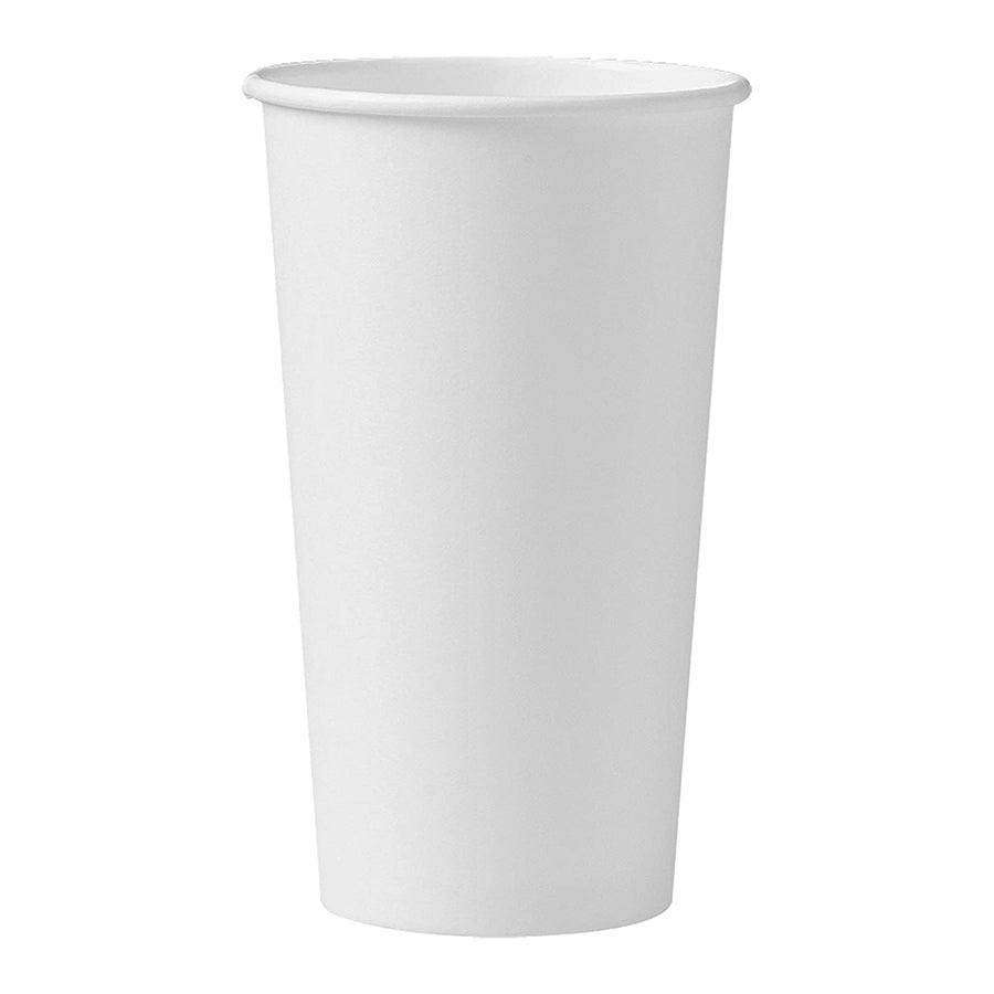 White Poly Paper Hot Cup - 20 oz. ( 600 Pieces )