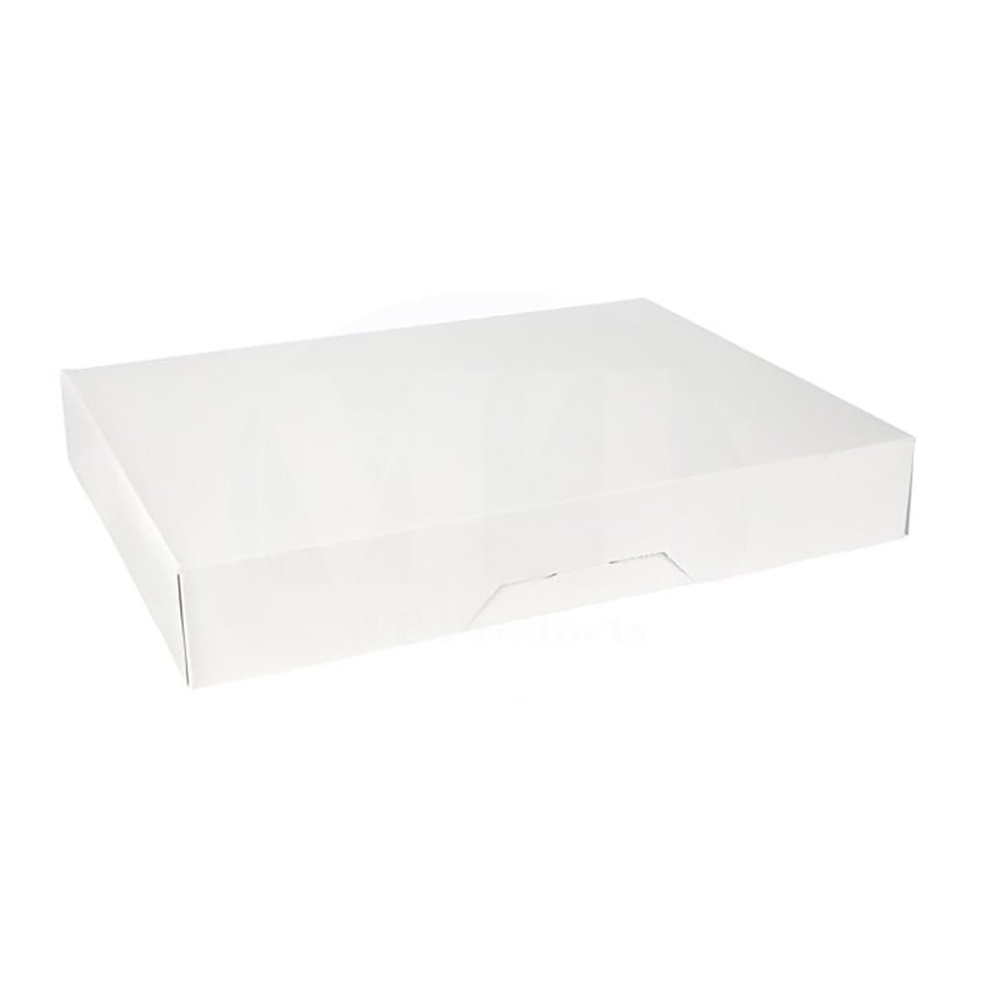 15" x 11 1/2" x 2 1/4" White Bakery Box ( 100 Pieces )