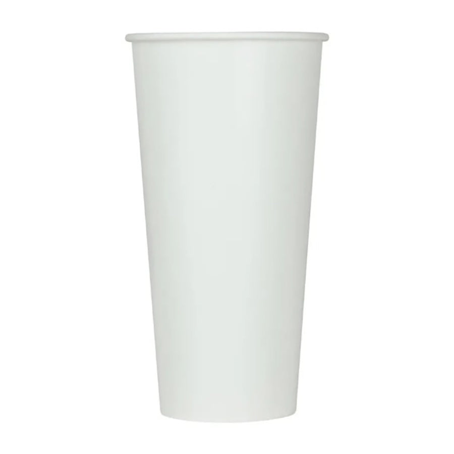 32 oz. White Poly Paper Cold Cup ( 500 Pieces )