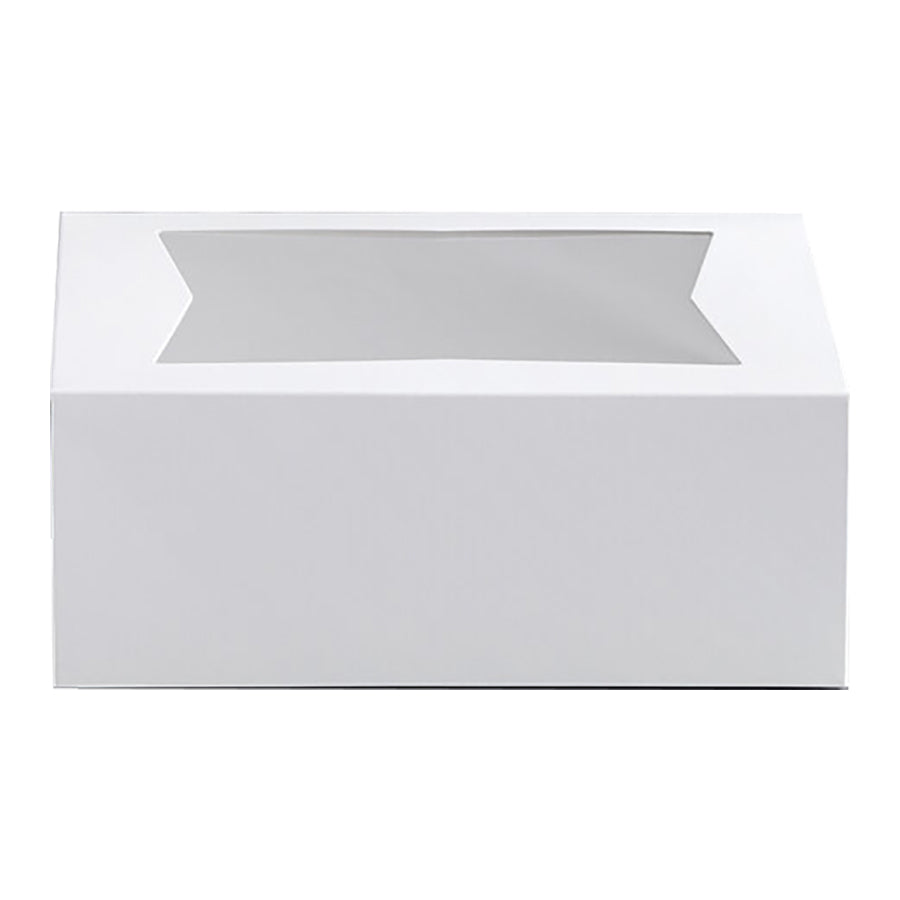 10 1/4" x 8" x 4" White Window Bakery Box ( 200 Pieces )