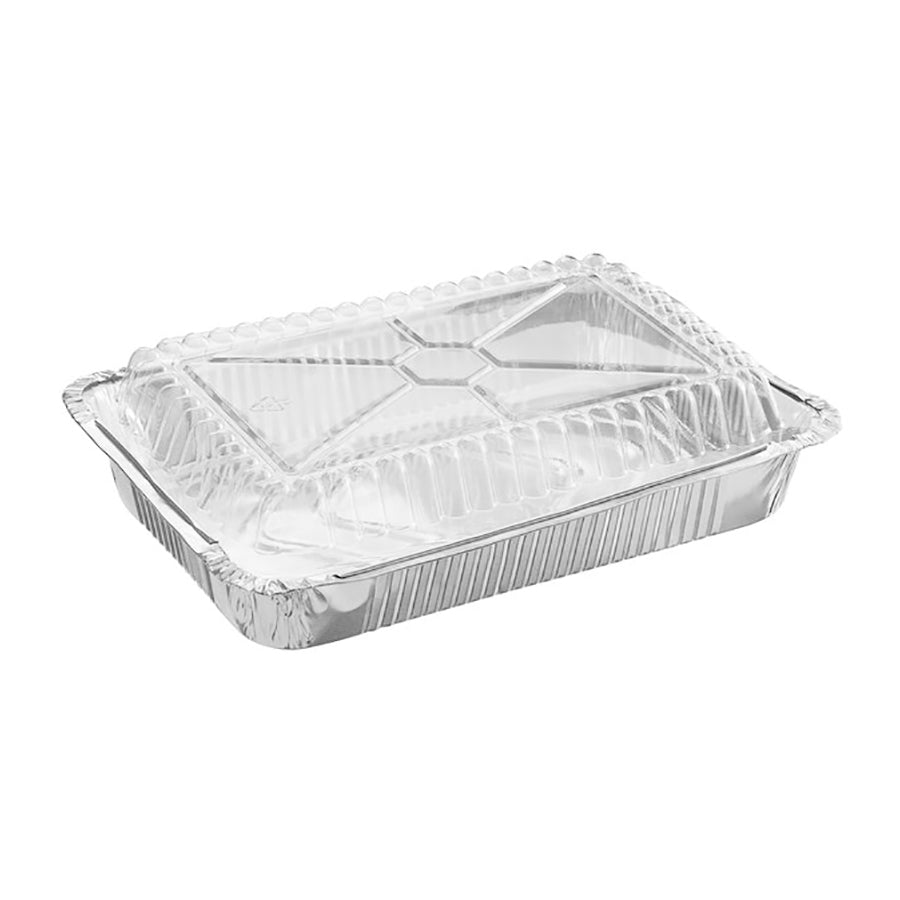 1 1/2 lb. Oblong Shallow Foil Take-Out Container - 500/Case