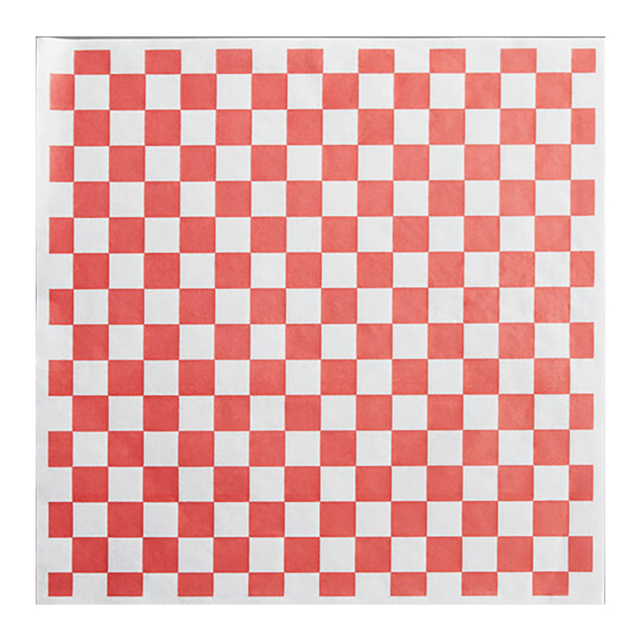 12" x 12" Red Check Basket Liner ( 5000 Pieces )