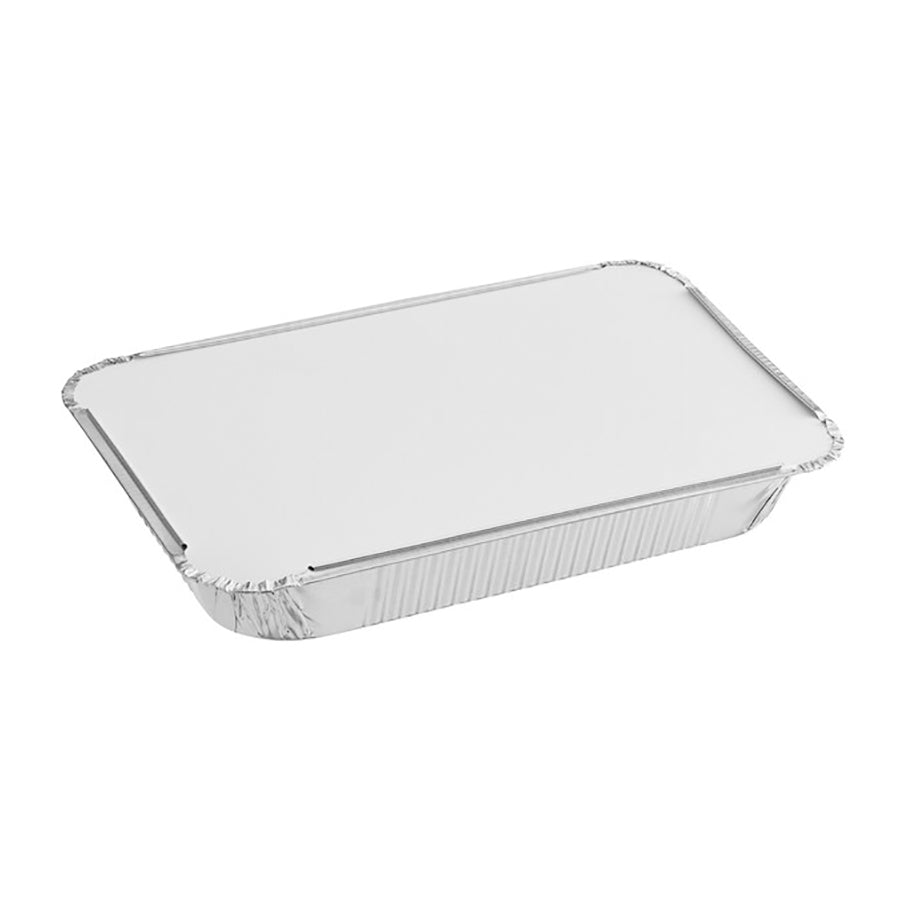 4 lb. Oblong Foil Container with Board Lid - 100/Case