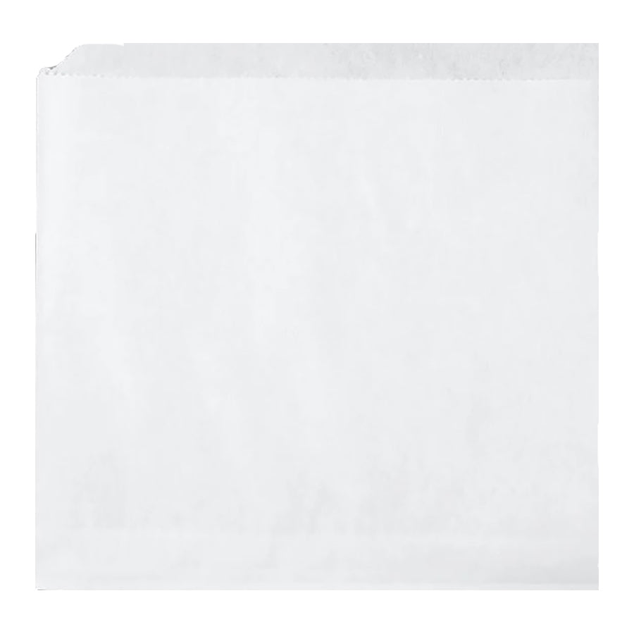 7" x 6 1/2" White Wrap Paper Double Open Bag ( 5000 Pieces )