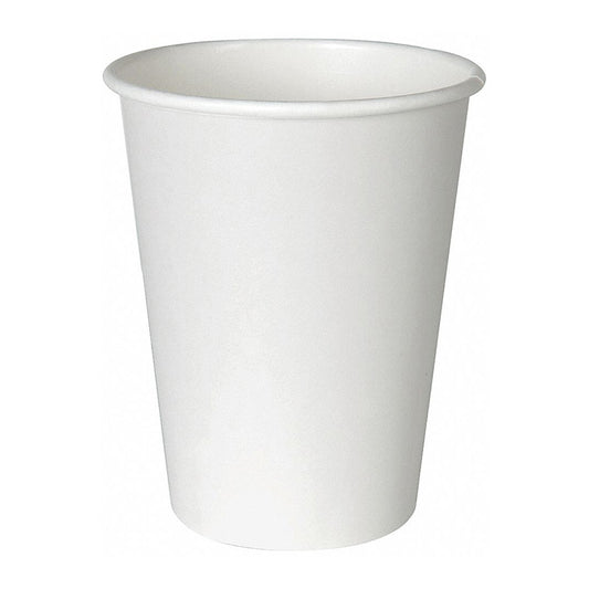 White Poly Paper Hot Cup - 8 oz.  ( 1000 Pieces )