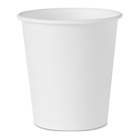 5 oz. White Poly Paper Cold Cup  ( 3000 Pieces )