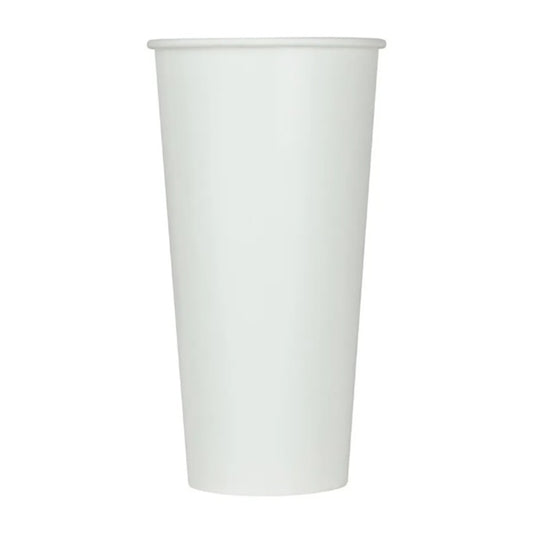32 oz. White Poly Paper Cold Cup ( 500 Pieces )