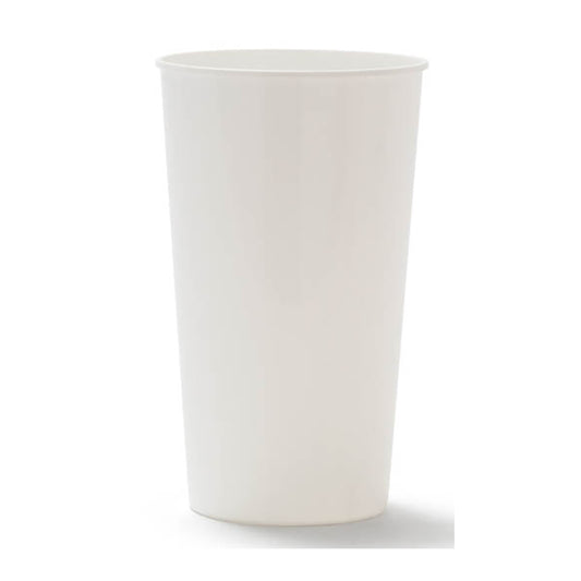44 oz. White Poly Paper Cold Cup  ( 500 Pieces )